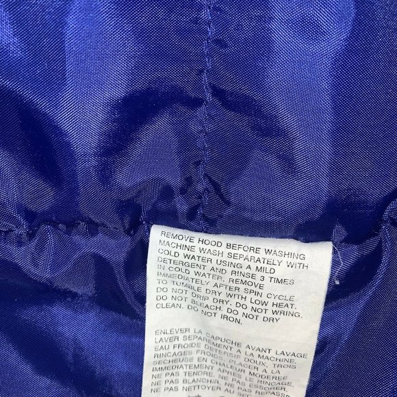 Vtg Tyrolia Skiwear By Head Womens Jacket Coat Full Zip Blue Size 10 Hood Nylon - Picture 5 of 6
